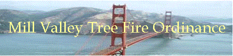 Mill Valley Tree Fire Ordinance
